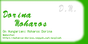 dorina moharos business card